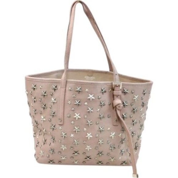 459258BM (L3) Jimmy Choo Tote Bag Pink Leather - Picture 1 of 9